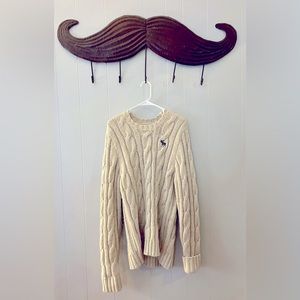 Cable Knit Cream Sweater